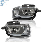 Set of 2 Halogen Headlights for Chevrolet Camaro (2010-2013) Black Housing