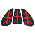 Gas Tank Knee Pads for Cafe Racer (Union Jack, Red)