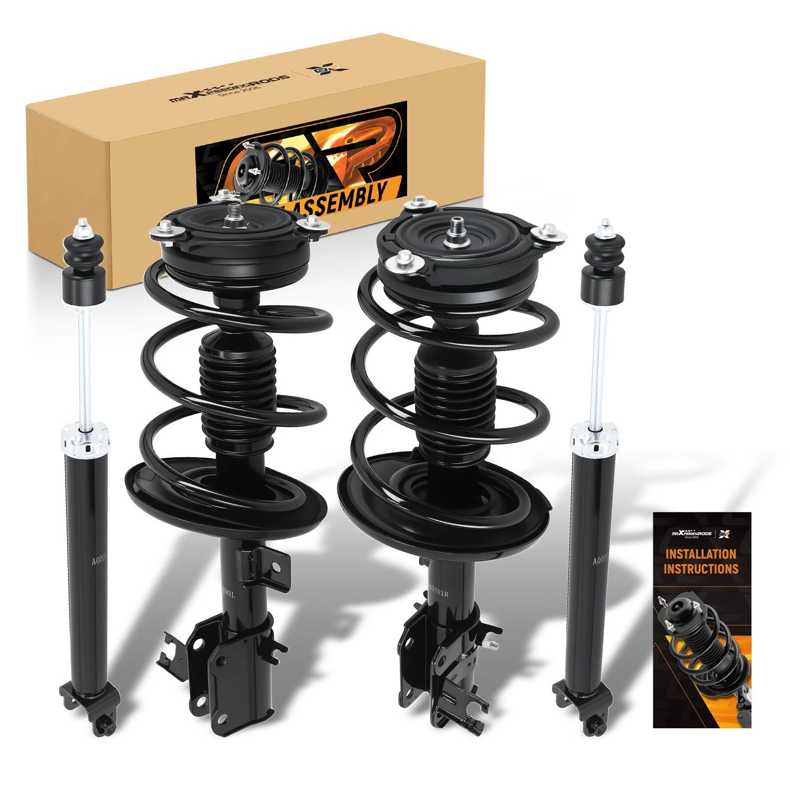 12x Front Struts Coil Spring w/ Control Arm for Nissan Altima (2015–2018)