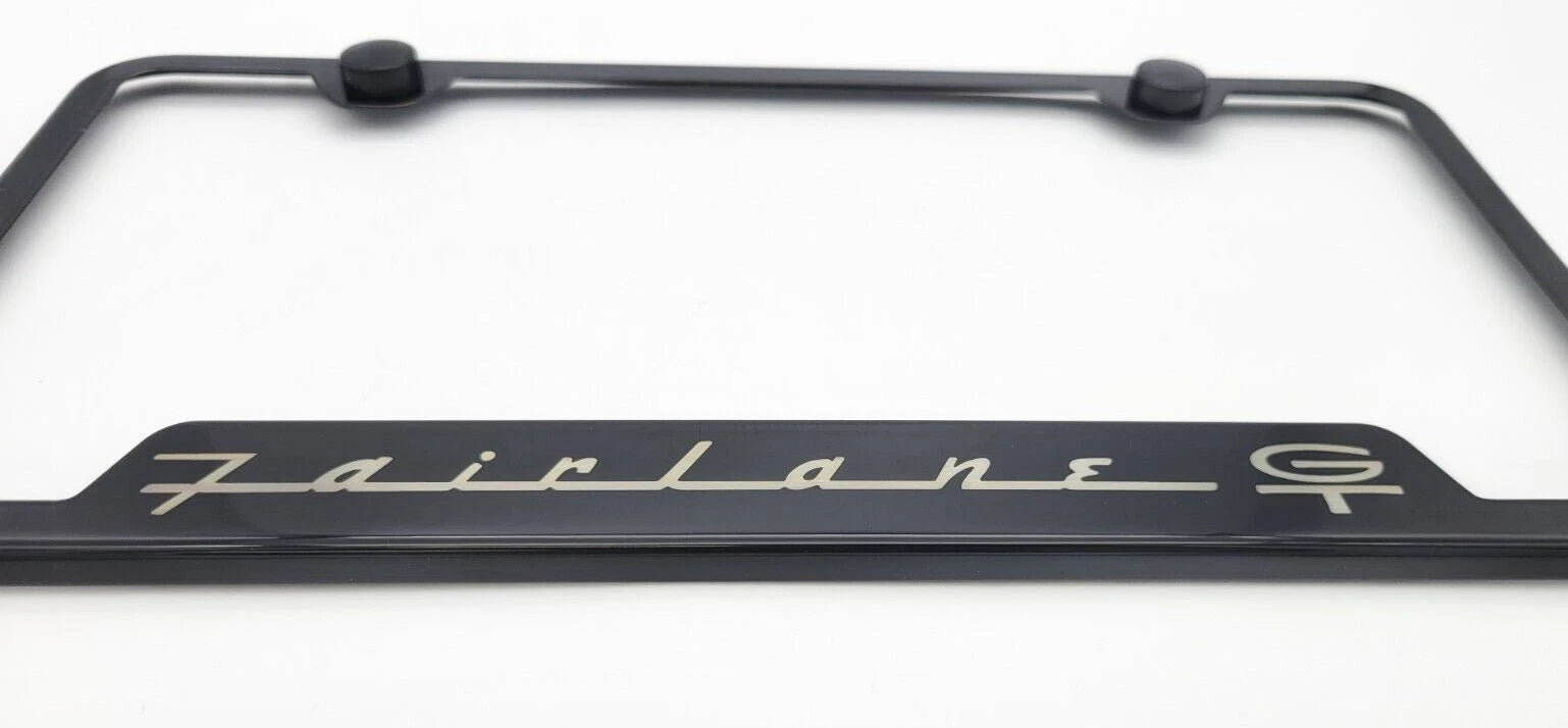 License Plate Frame Notched Stainless OEM for Ford Fairlane GT (1962–1966)