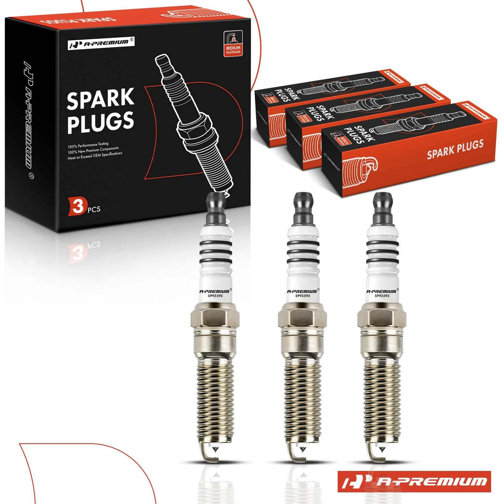 3X Iridium Platinum Spark Plugs for Ford Focus (2015–2018) Fiesta (2014–2017)