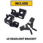 Set of 4 Headlight Lamp Mount Brackets for Ford Fusion Lincoln MKZ (2013–2016) EOJ