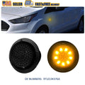 2X Smoke Amber LED Side Marker Repeater Light for Ford Transit Connect (2010–2021)