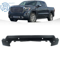 Black Steel Split Front Bumper for GMC Sierra 1500 (2019–2021) with Sensor Hole
