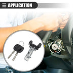 Ignition Switch Lock Cylinder Set for Chevy Silverado 1500 (1999–2004) 2 Keys