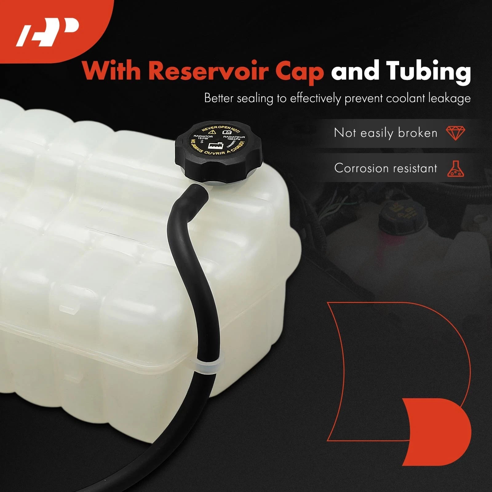 Engine Coolant Reservoir with Cap & Hose for Chevrolet