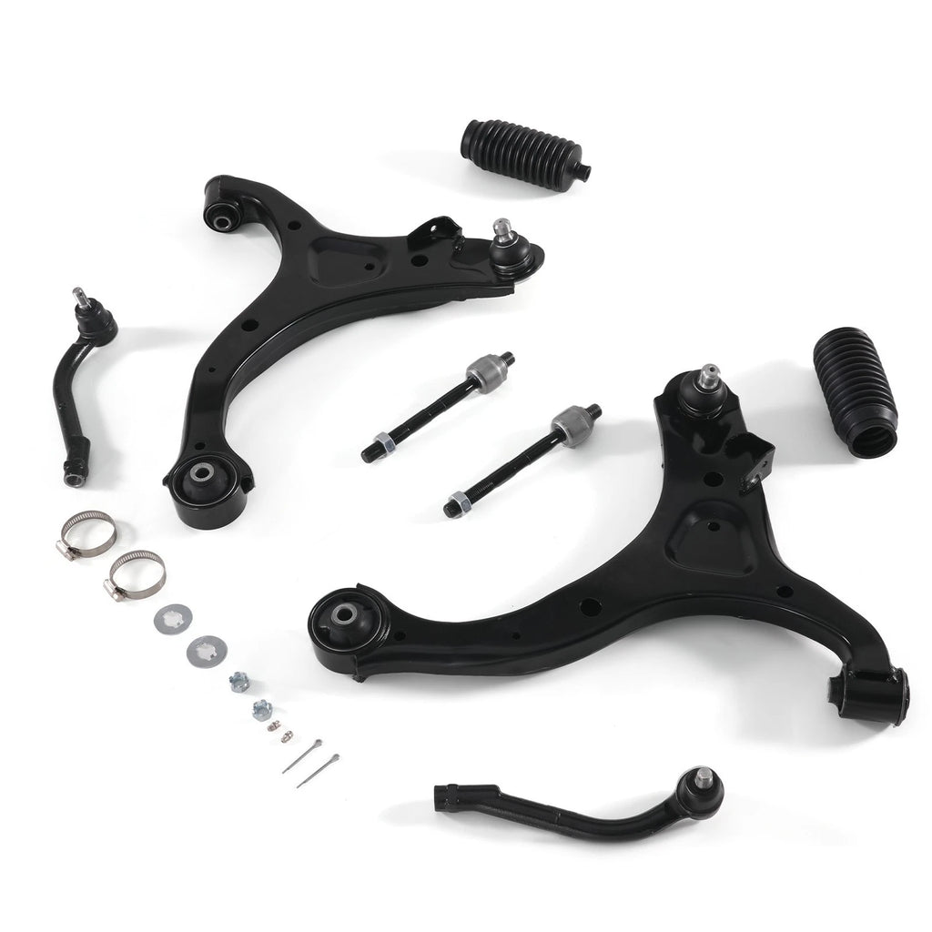 8x Front Lower Control Arm Tie Rod End Kit for Kia Sorento (2011–2013)