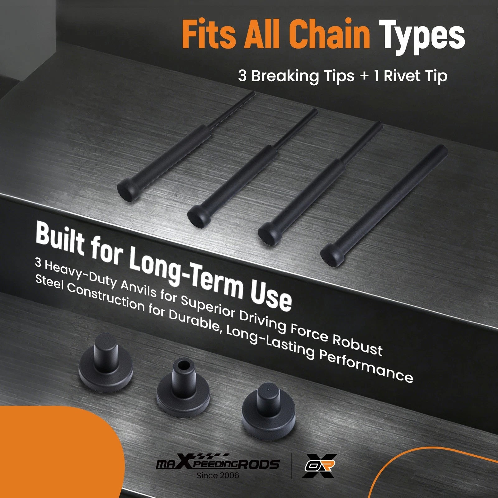 Chain Cutter Rivet Tool Set for ATV Bike Motorcycle (13-Piece)