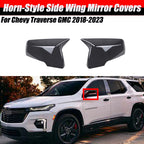 Carbon Look Side Wing Mirror Cover Caps for Chevy Traverse GMC (2018–2023)