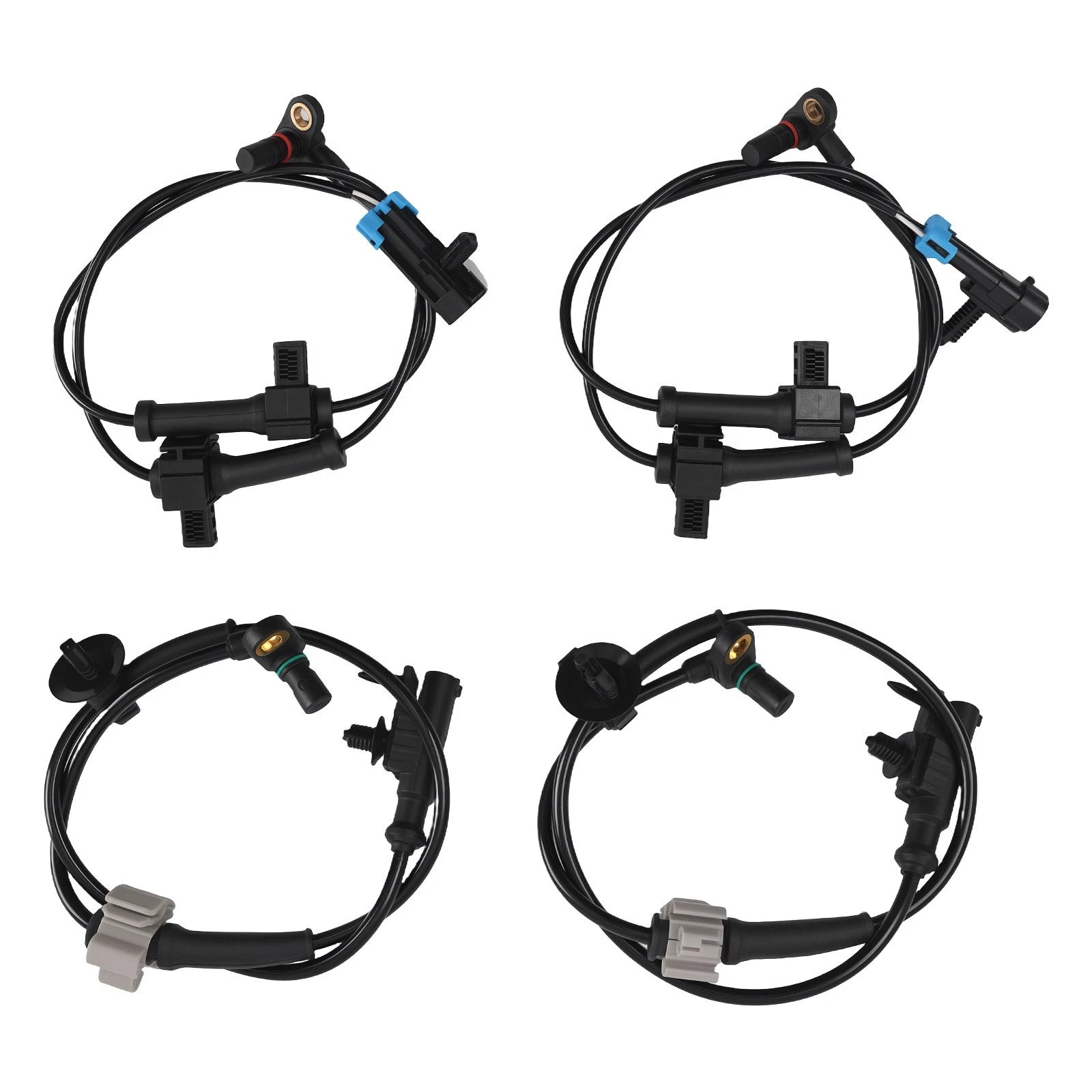 Set of 4 ABS Wheel Speed Sensors for Chevy Silverado 1500 GMC Sierra 1500