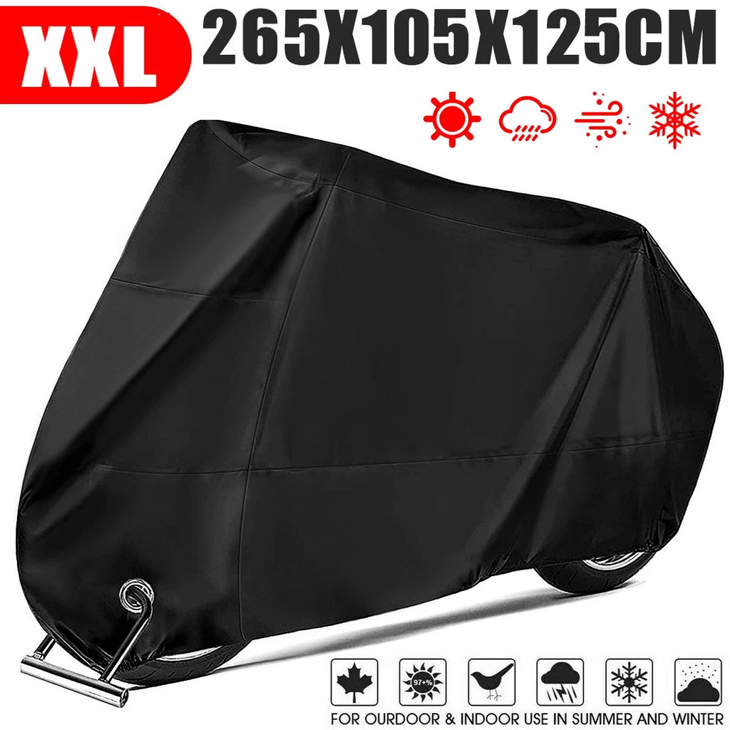 Motorcycle Cover XL for Outdoor Protection (104x41x49in)