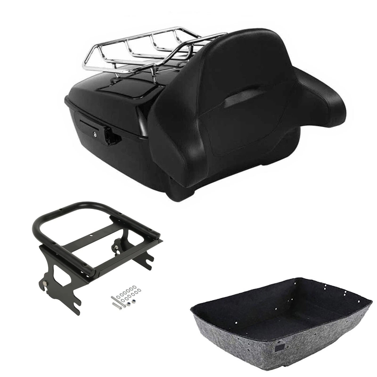 Trunk Backrest Mounting Rack for Harley Touring Road Glide (1997–2008)