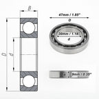 6906 Deep Groove Ball Bearing for Scooter Skateboard Wheel (30x47x9mm)