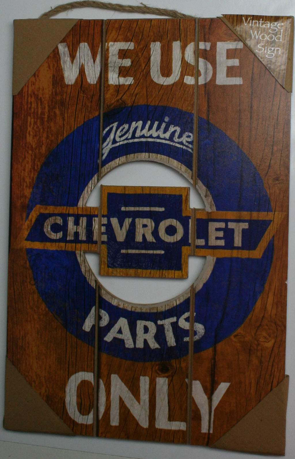 Genuine Chevrolet Vintage Sign License Plate Tag for GMC Chevy