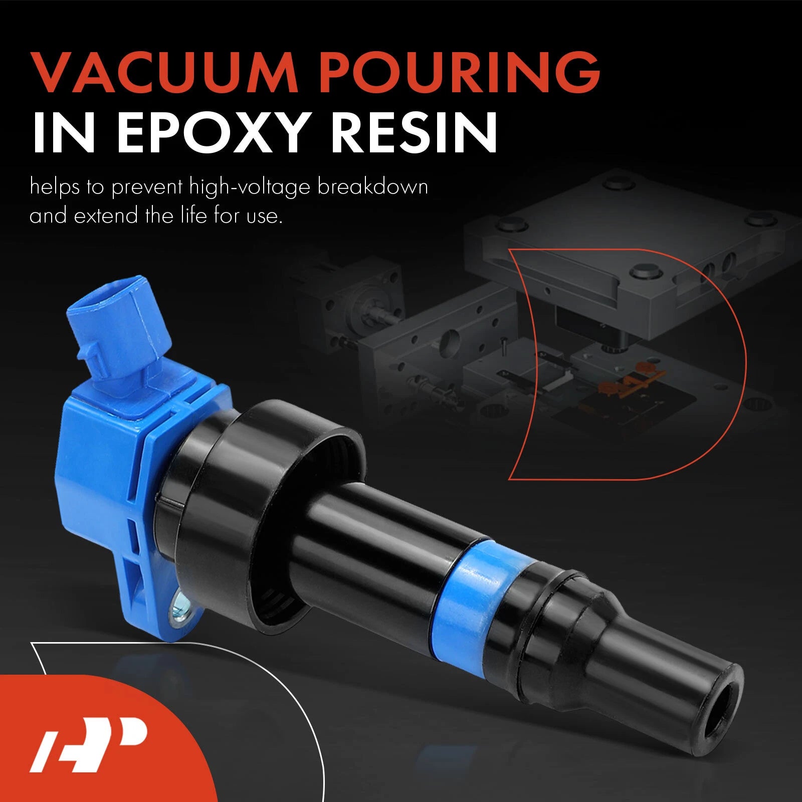 Set of 4 Blue Ignition Coils for Kia Soul (2012–2019) Hyundai Accent (2012–2022)
