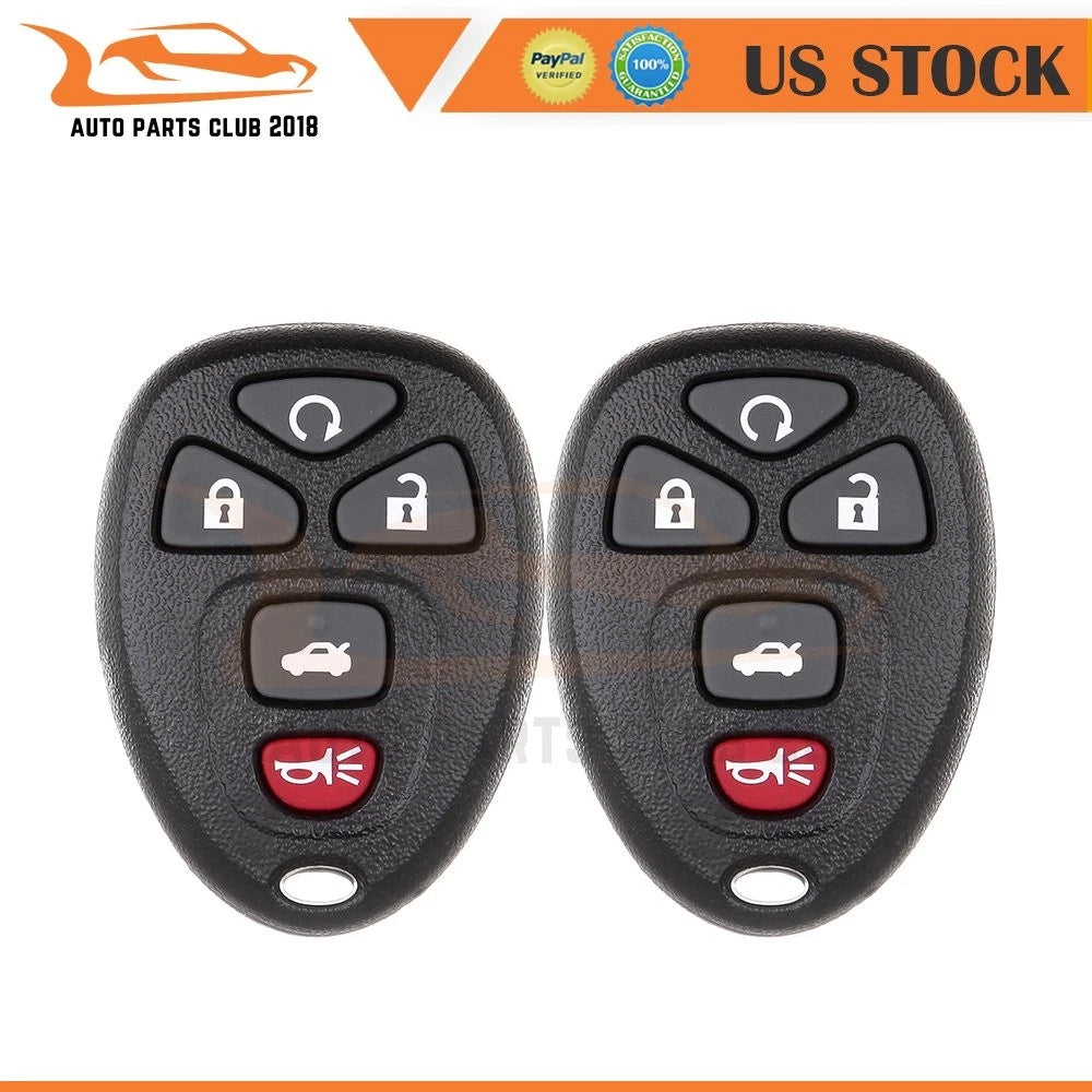 2X Keyless Key Fob Remote Case Shell for Chevrolet Cobalt Pontiac G6 (2007–2010)