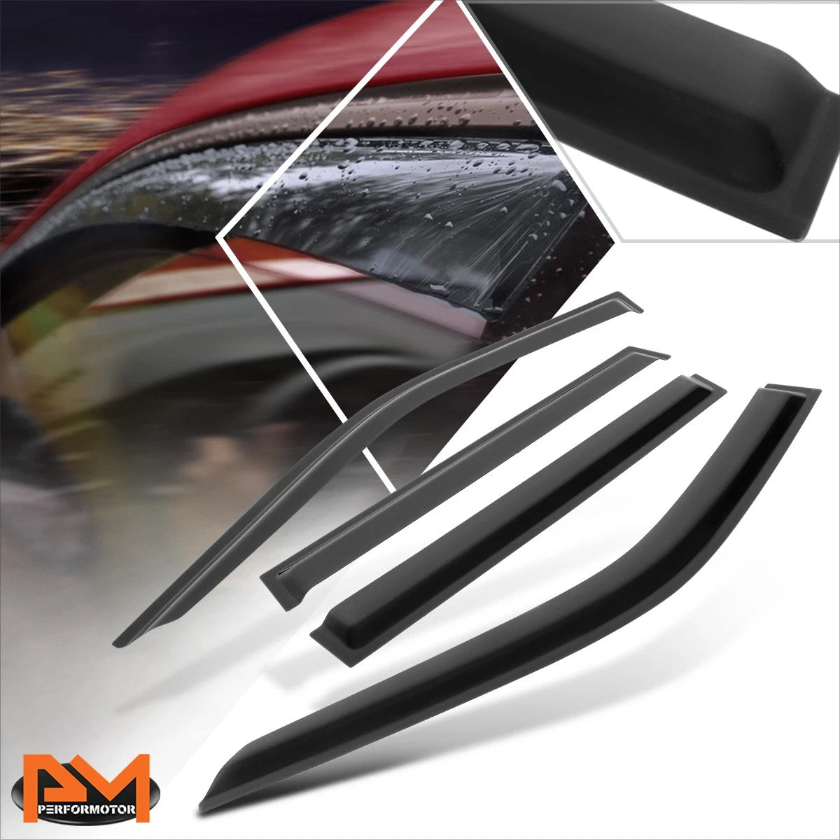 Set of 4 Tape-on Window Visors for Ford Expedition (2018–2024)