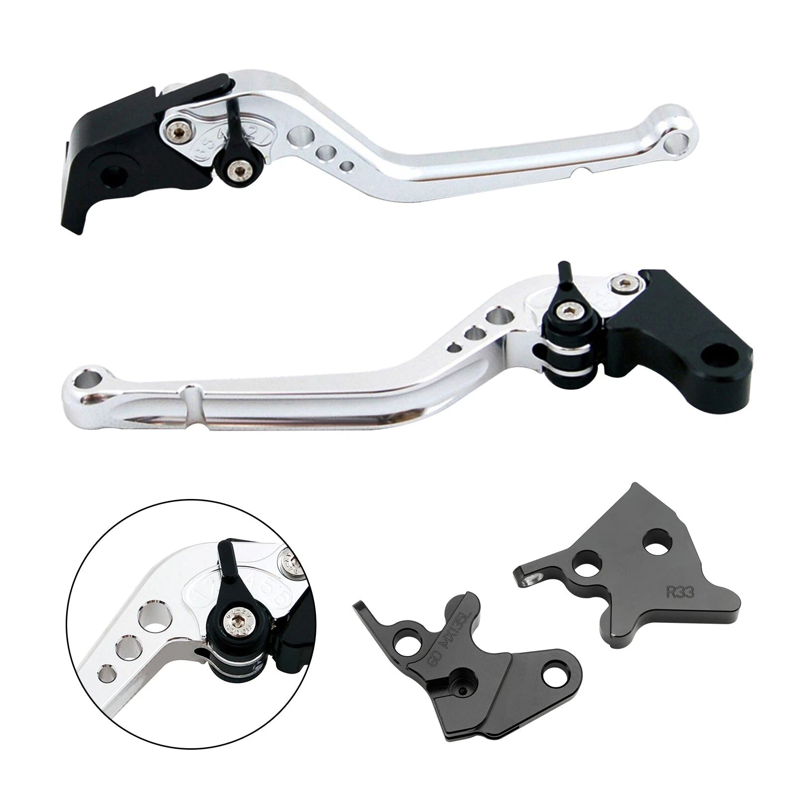 Long Clutch Brake Lever for Yamaha YBR125 (2005–2014) b8