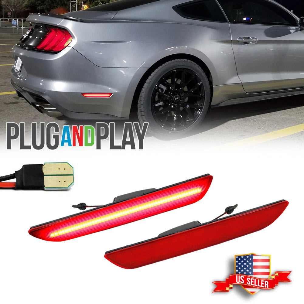LED Rear Side Marker Lights for Ford Mustang (2015–2023)