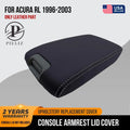 Leather Console Lid Armrest Cover for Acura RL (1996–2003) Gray Stitch