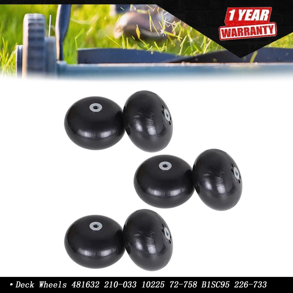 Set of 6 Deck Wheels for Turf Tiger Wildcat