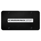 Chrome Name on Black License Plate - Officially Licensed for Chevrolet Camaro SS