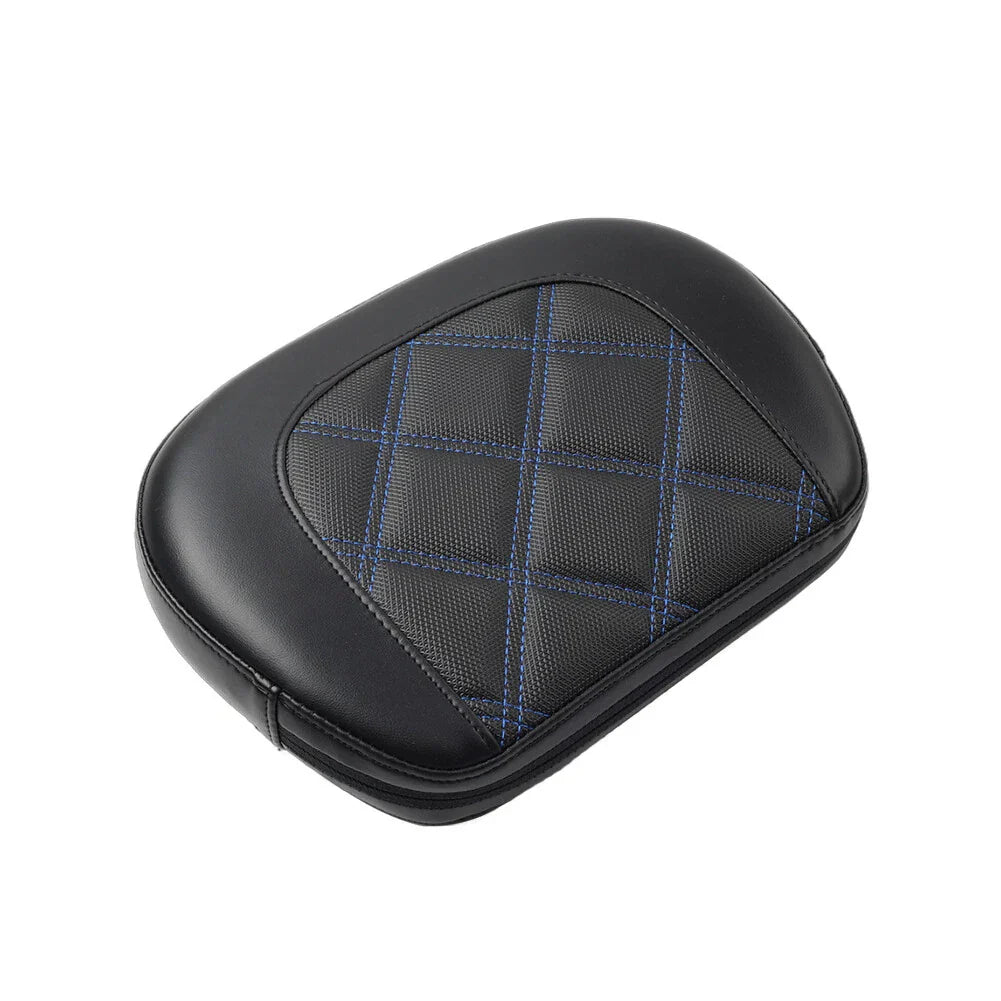 Blue Stitching Passenger Bar Backrest Pad for Harley Electra Glide