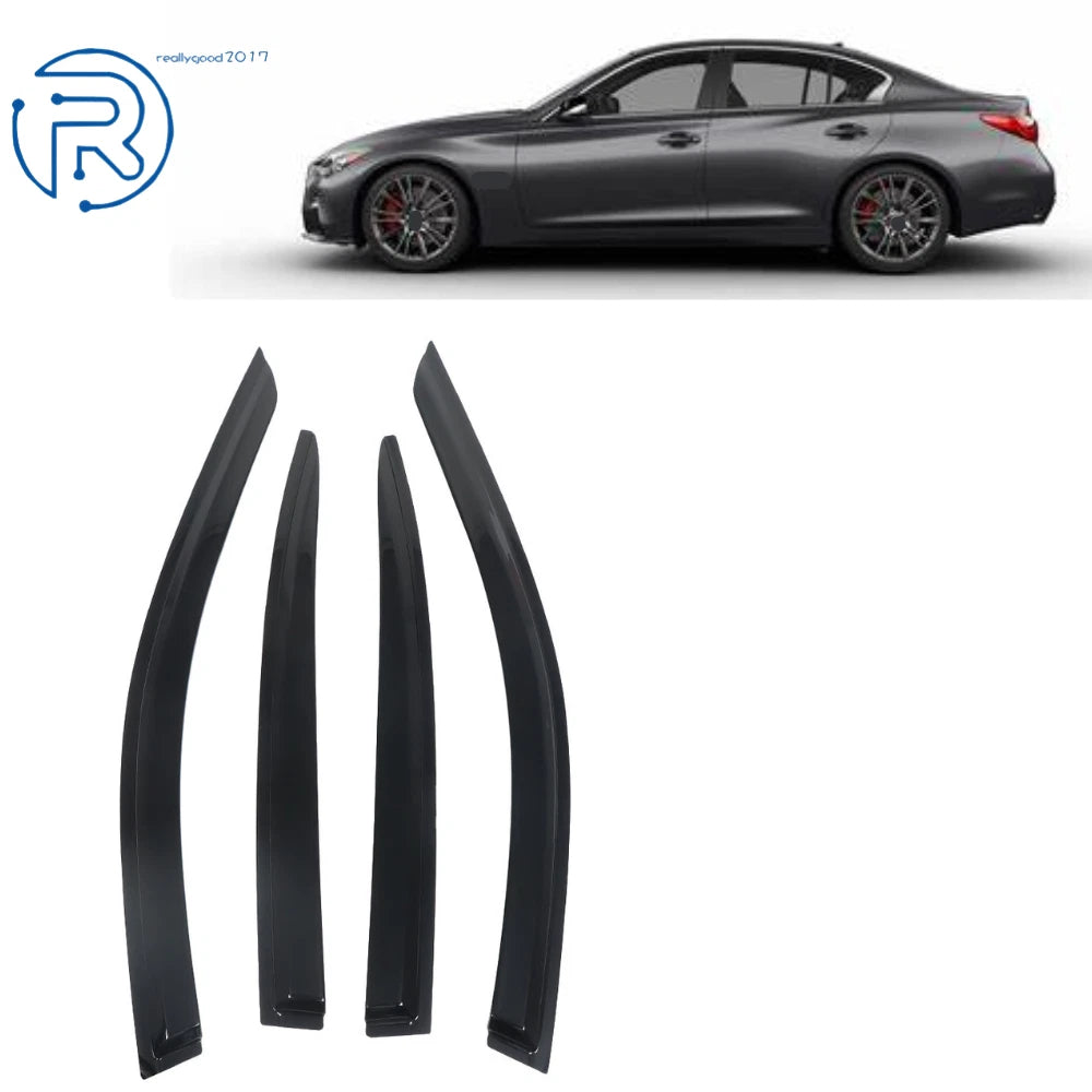 Set of 4 Window Visors for Infiniti Q50 (2014–2019)