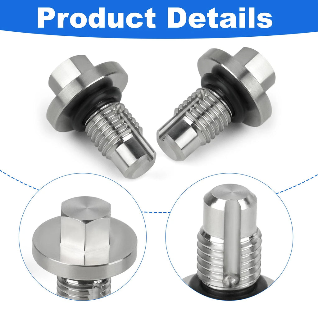 Stainless Steel Supercharger Bleeder Screw Kit for Audi A6 A7 A8 Q5 S4 S5 SQ5 (2012–2023)