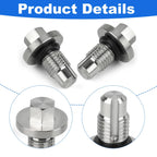 Stainless Steel Supercharger Bleeder Screw Kit for Audi A6 A7 A8 Q5 S4 S5 SQ5 (2012–2023)