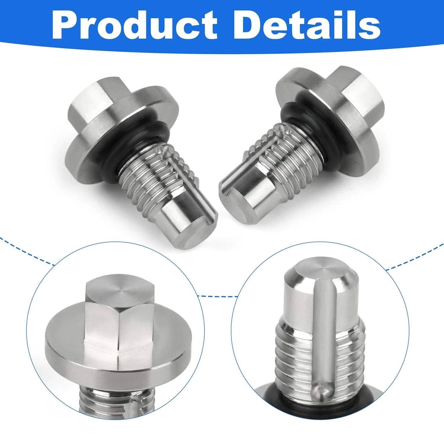 Stainless Steel Supercharger Bleeder Screw Kit for Audi A6 A7 A8 Q5 S4 S5 SQ5 (2012–2023)