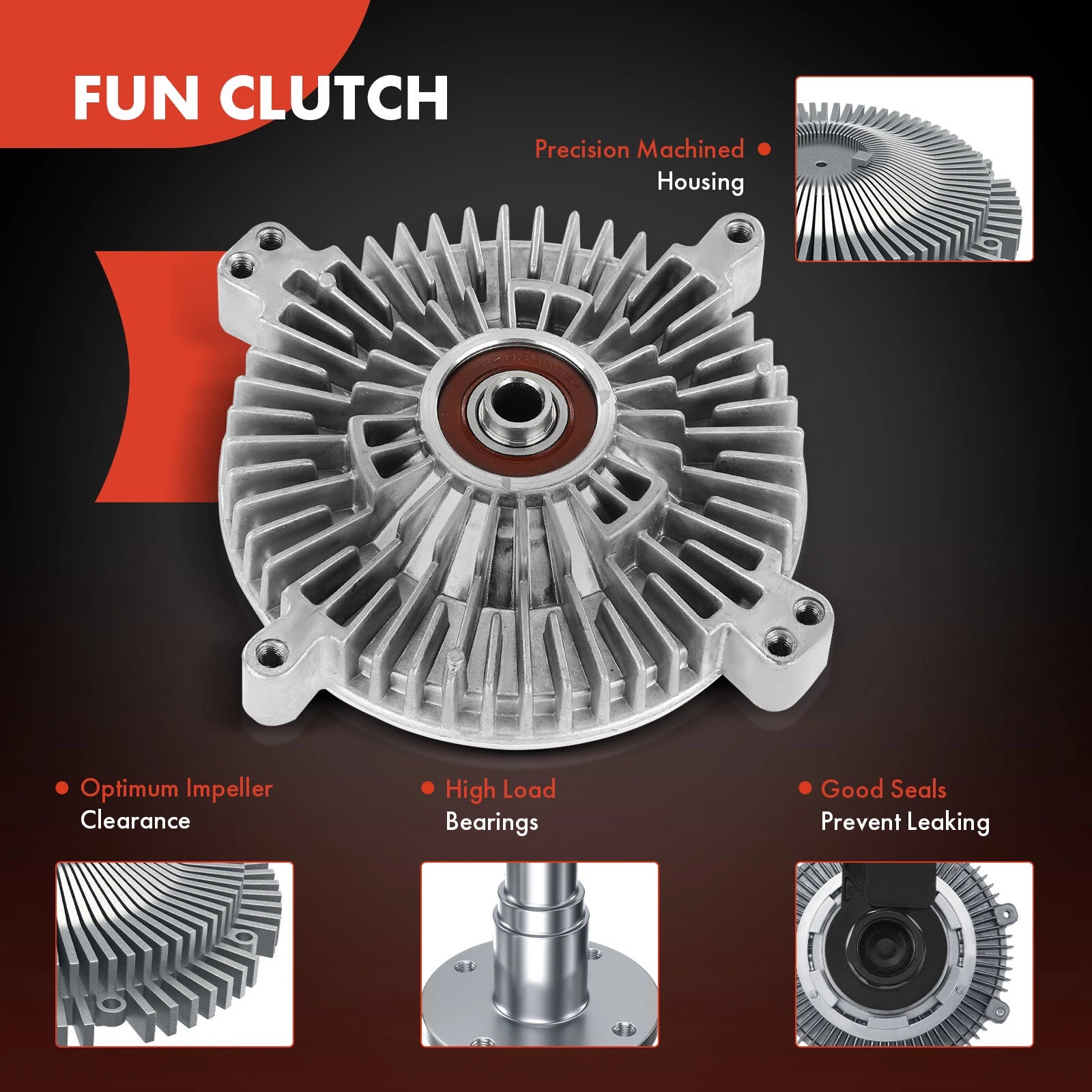 Radiator Fan Clutch for Mercedes-Benz 500E 400E E420 E500 (1991–1993)