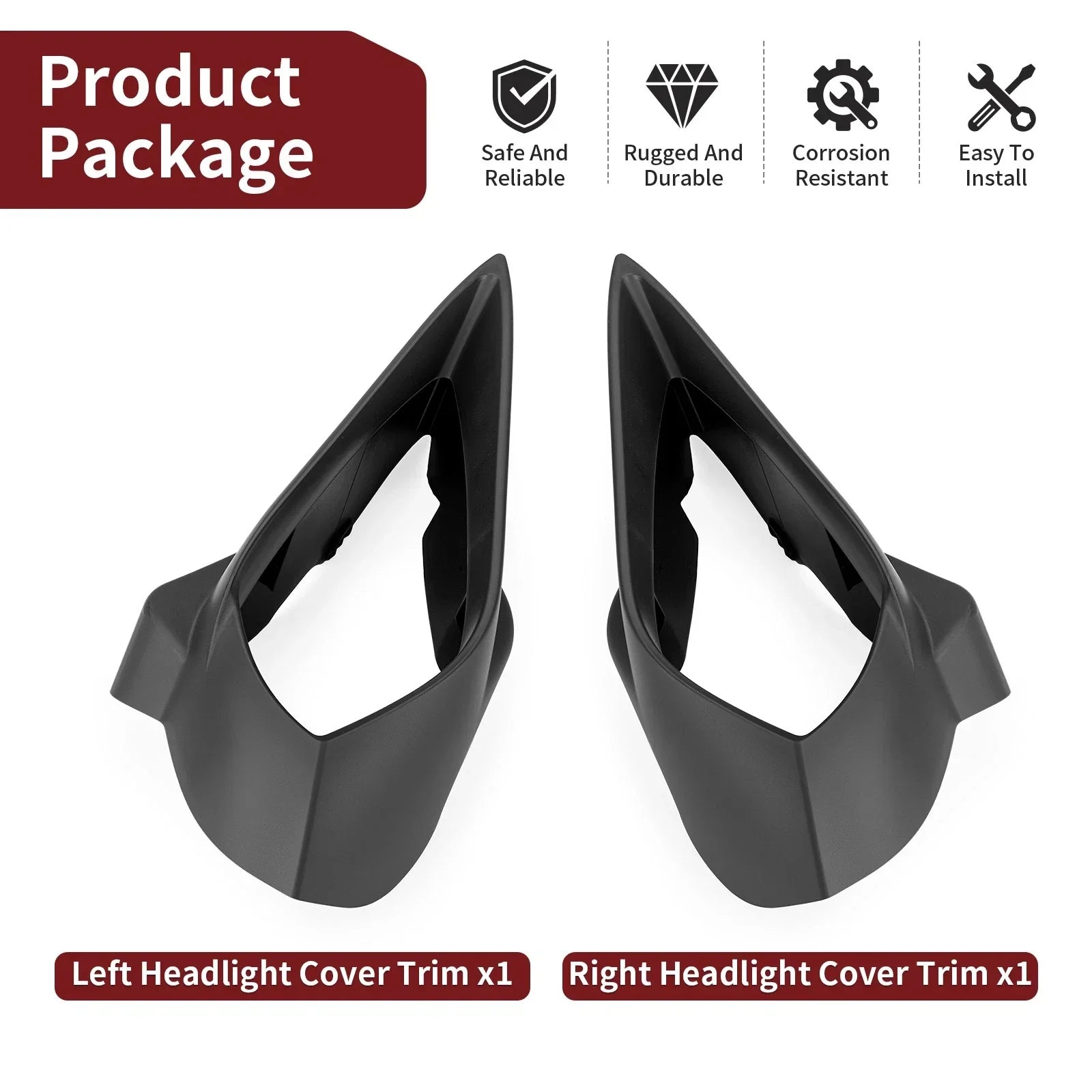 Headlight Cover Set for Yamaha Raptor 700 YFZ450 (2006–2013)