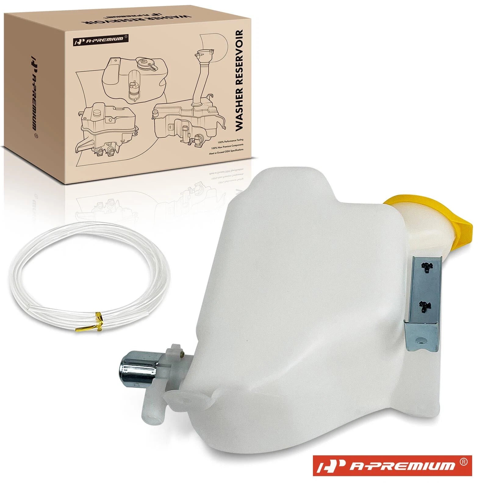 Windshield Washer Reservoir with Cap & Pump for Jeep Wrangler (1997–2002)