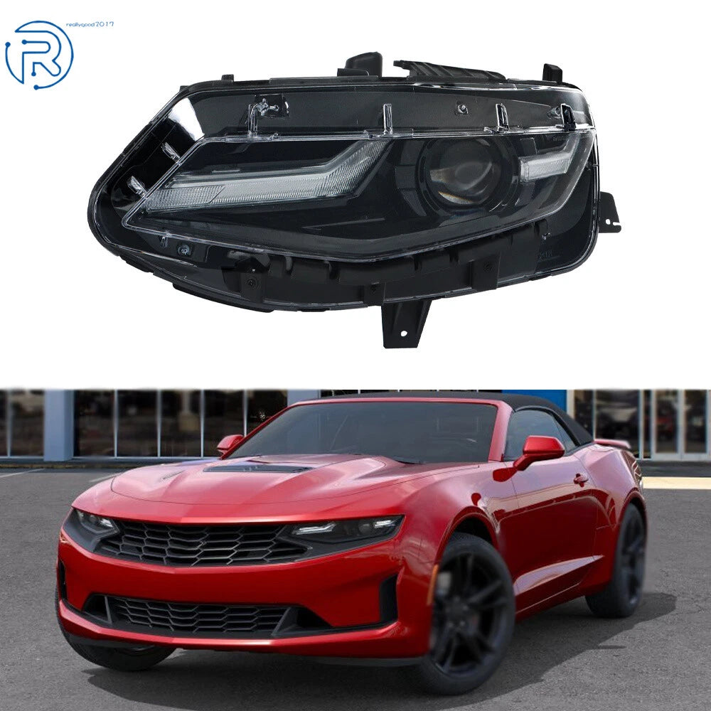 LED Driver Left Headlight for Chevrolet Camaro (2019–2023) Black Housing