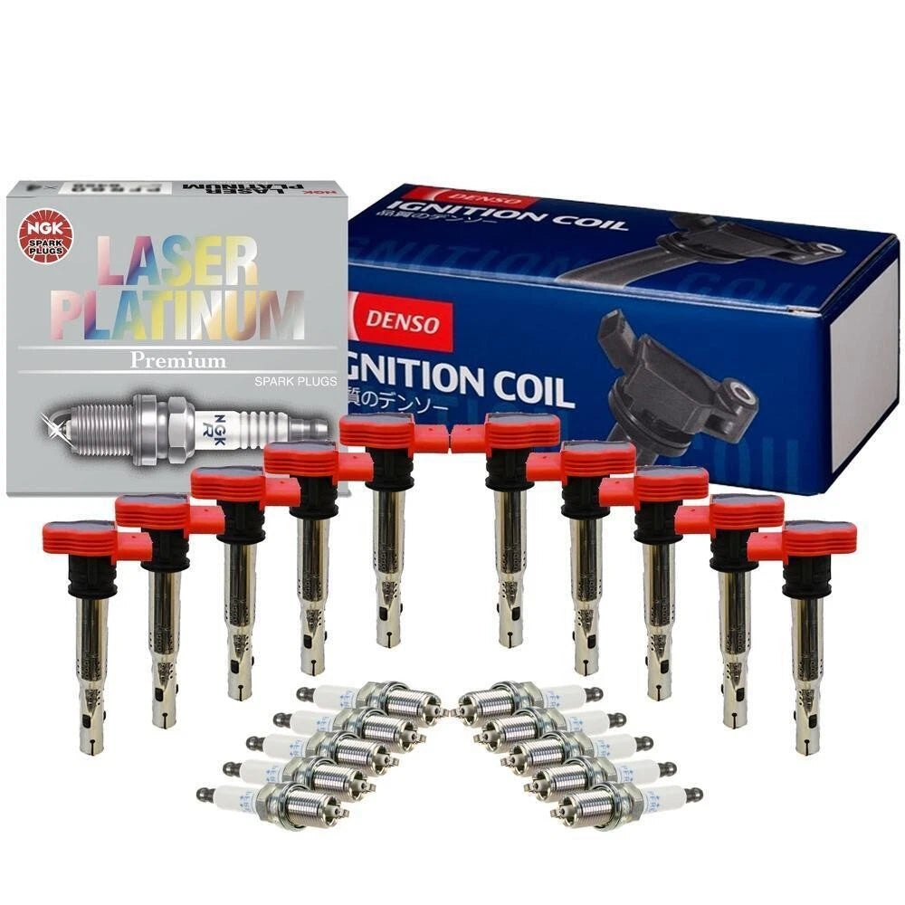 Denso Ignition Coil Kit for Audi S6 S8 5.2L V10 (2007–2012)