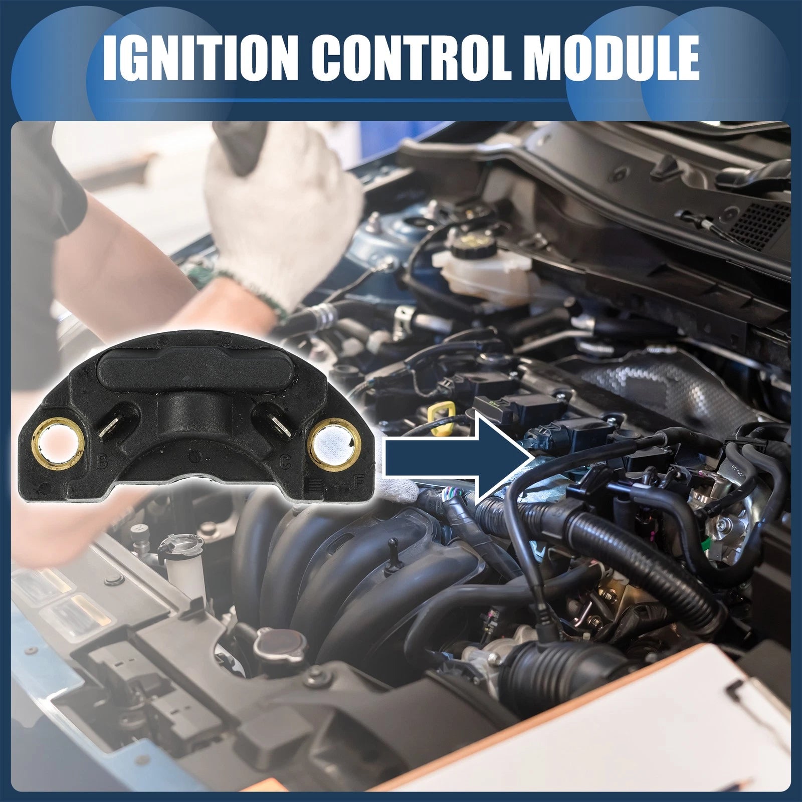 Ignition Control Module No.MD607814 for Hyundai Excel Stellar 