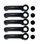 5 x Black ABS Outside Door Handle Cover Trim Set for Jeep Wrangler (2007-2018)