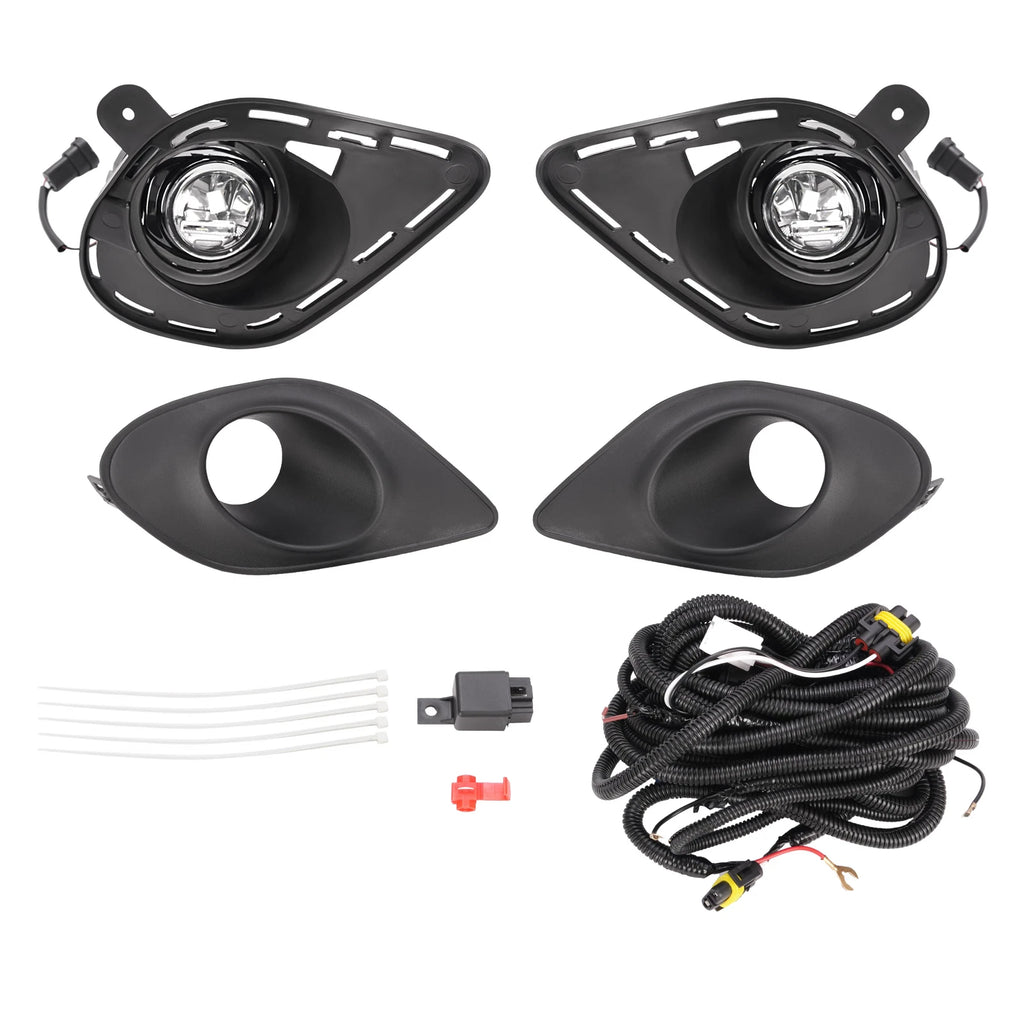 LED Bumper Fog Light Lamp with Bracket Wiring Kit for Dodge Charger SRT (2015–2023)