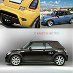 3x Bear Cartoon UK Flag Window Reflective Sticker for Mini Cooper (2014-2020)