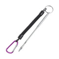 Ergonomic Stainless Steel Fish Hook Remover with Hand Rope Portable Tool