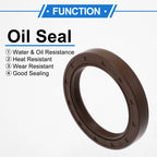 2X Oil Seal Rotary Shaft Seal FKM Rubber 50x68x10mm for Various Models