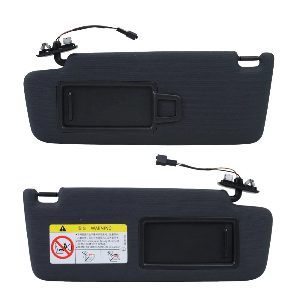Pair Front Sun Visor Makeup Mirror for VW Golf 7, SportsVan, Jetta MK7 (2013–2020)