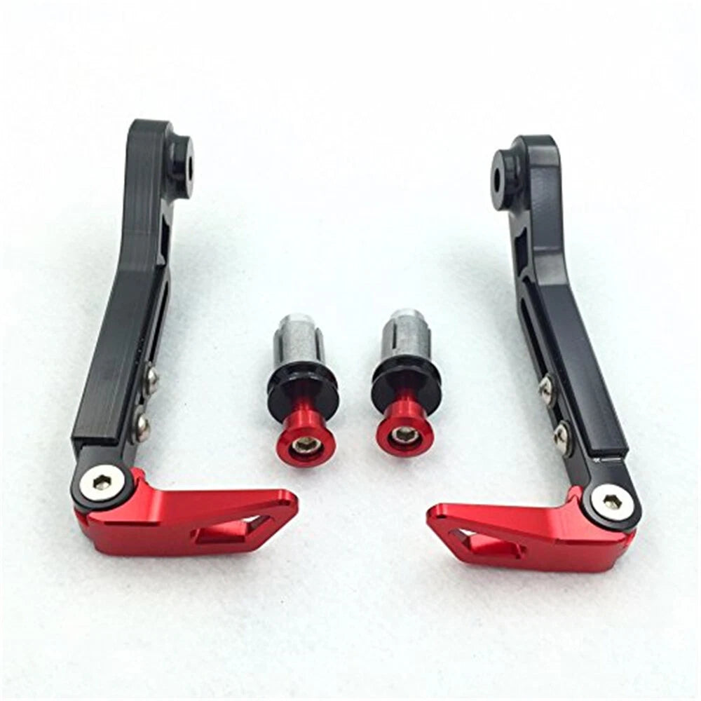 Adjustable Brake Clutch Lever Protector for Motorcycle (7/8" 22mm) Red
