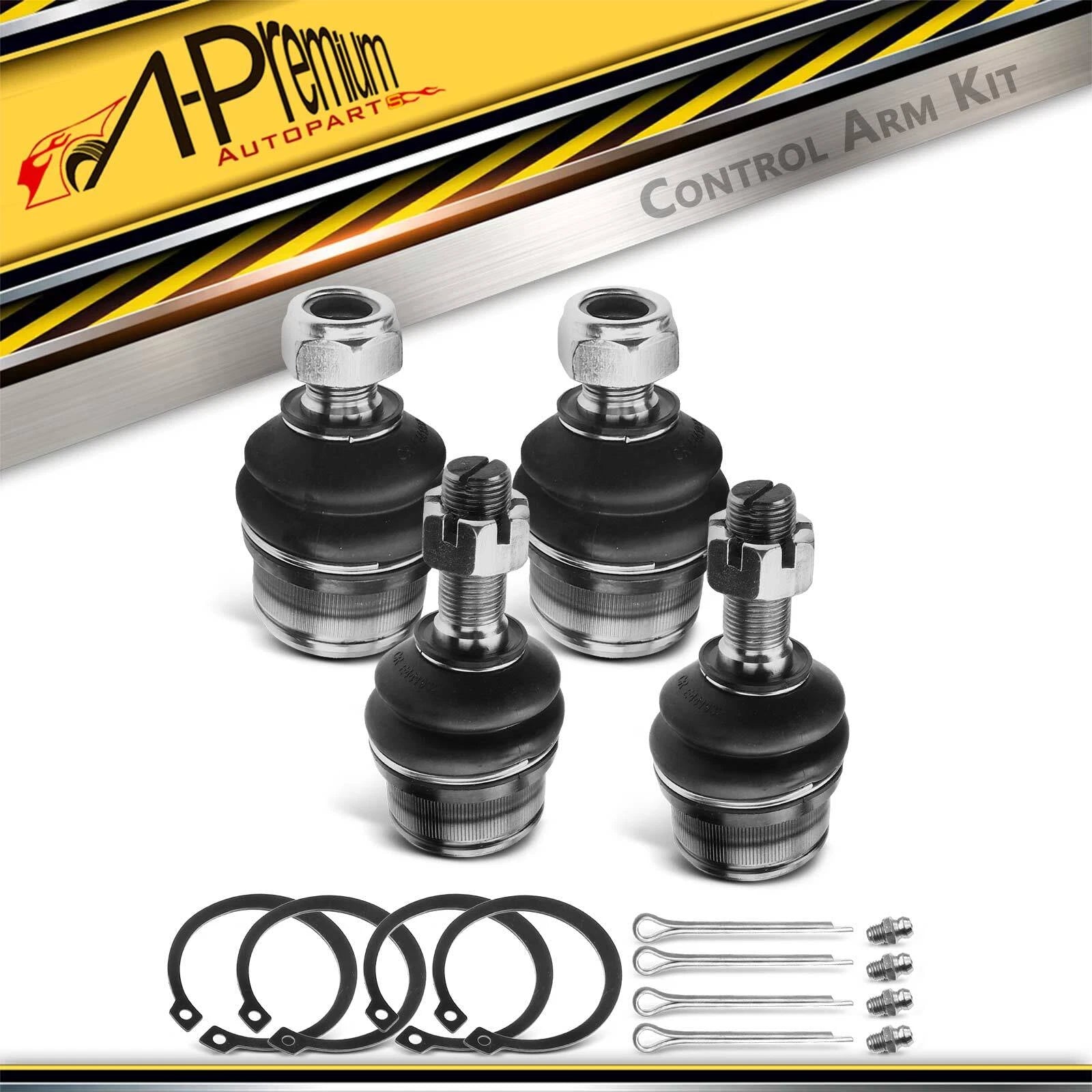 Set of 4 Front Upper & Lower Ball Joints for Ford F-150 (1980–1996)