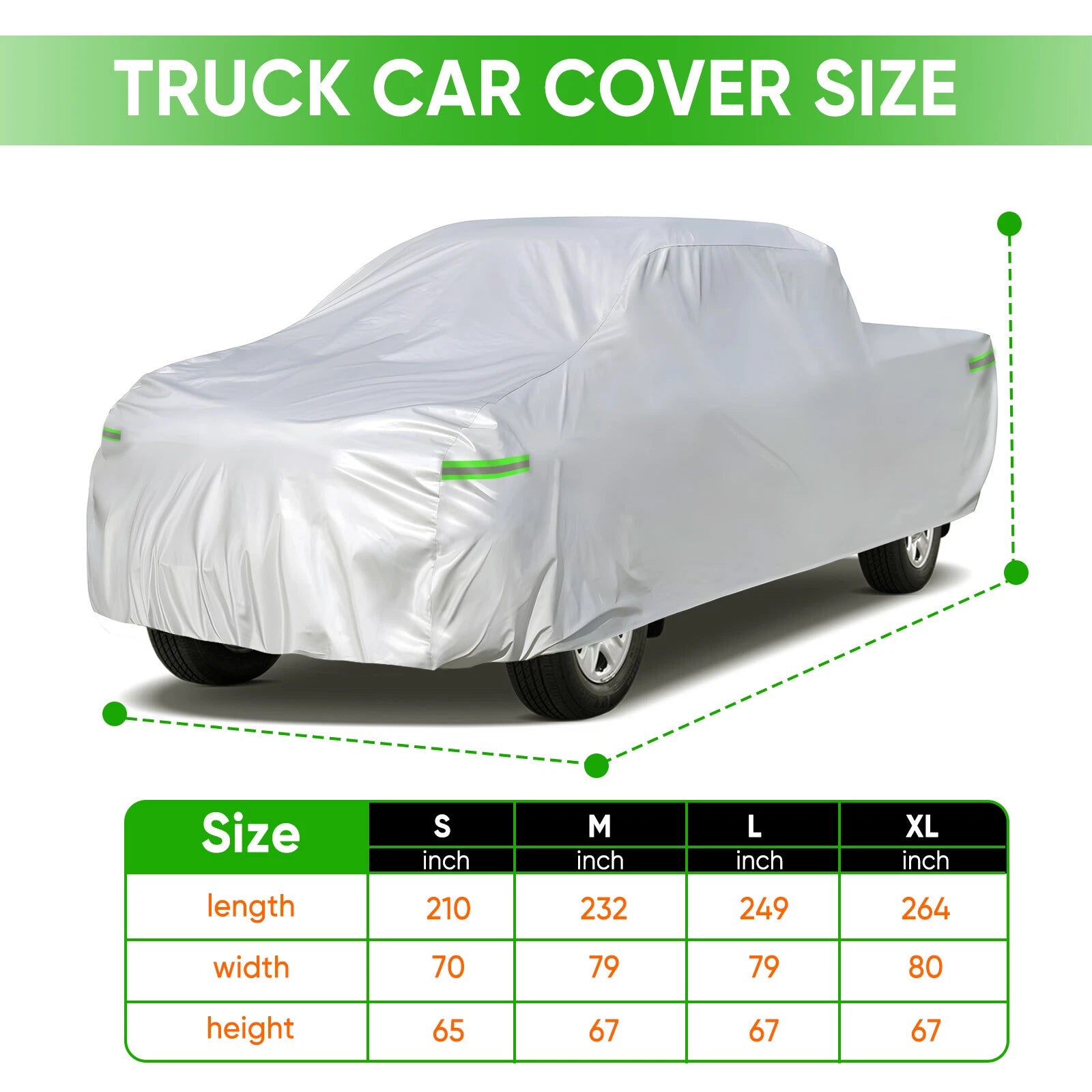 Car Cover for Pickup Truck (Waterproof, UV Resistant)