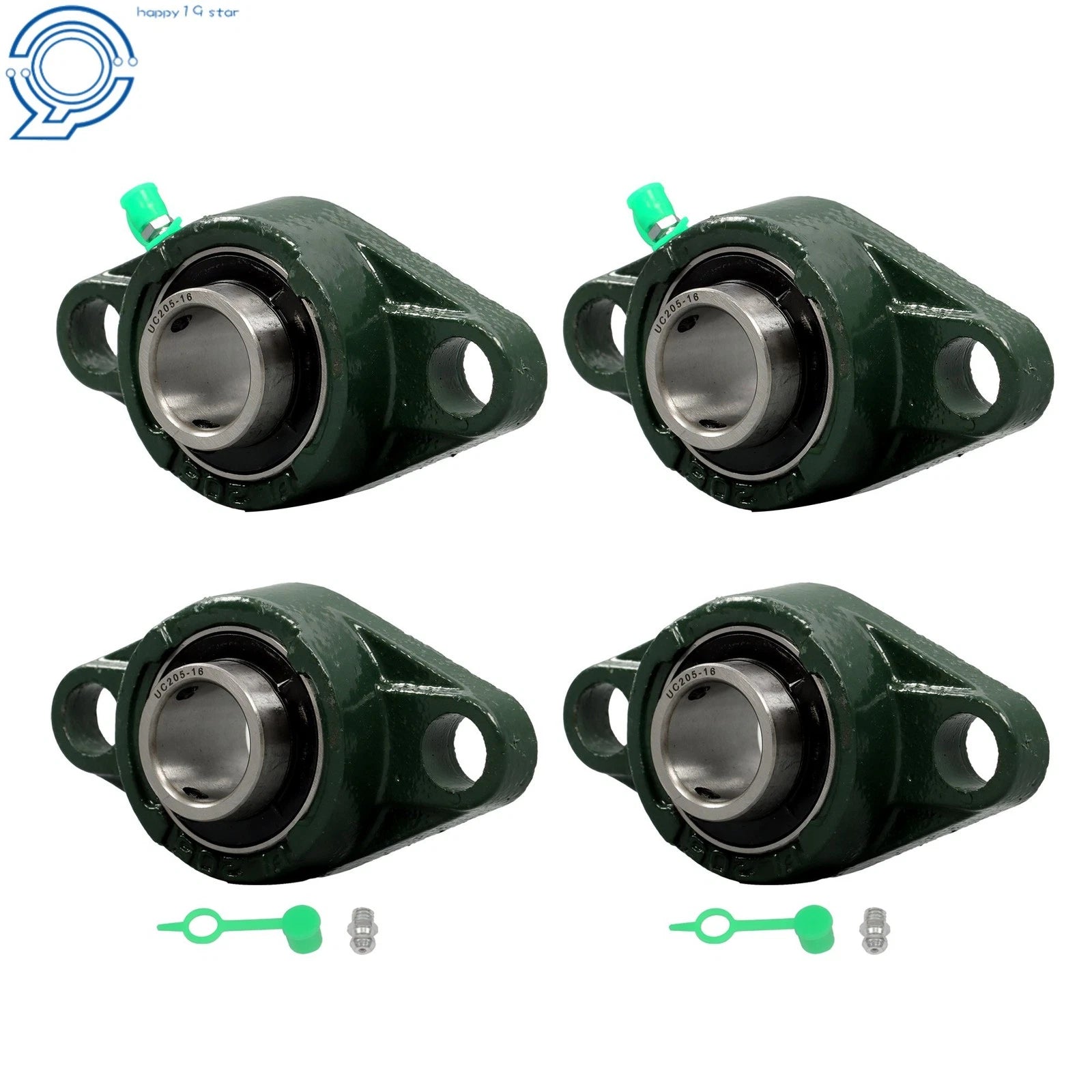 Set of 4 Self-Aligning Pillow Block Bearings for Various Applications