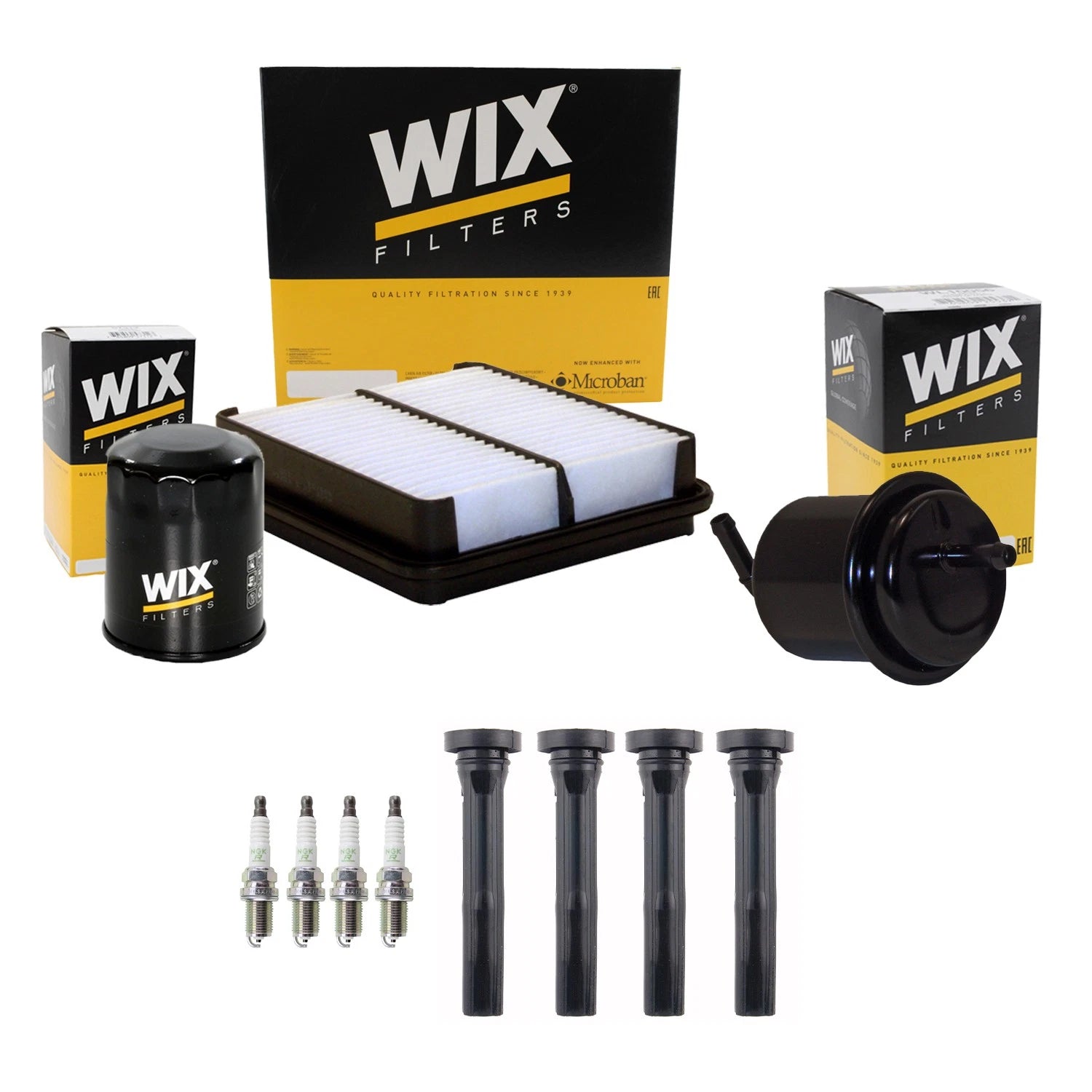 Tune Up Kit with NGK 4 Spark Plugs & Boots for Tracker Vitara (1999–2005)