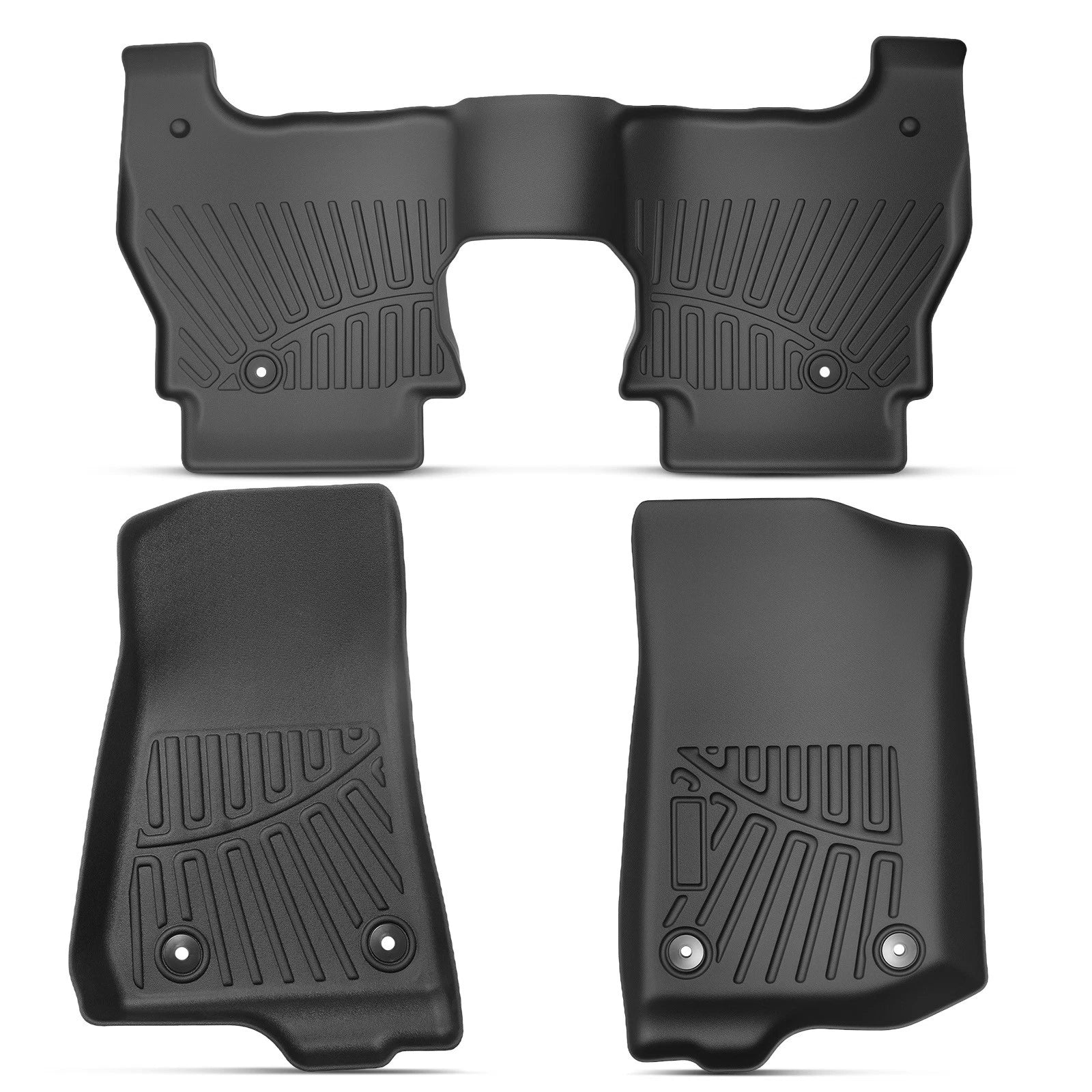 Floor Mats 2-Row Liner Set for Jeep Gladiator (2020–2025)