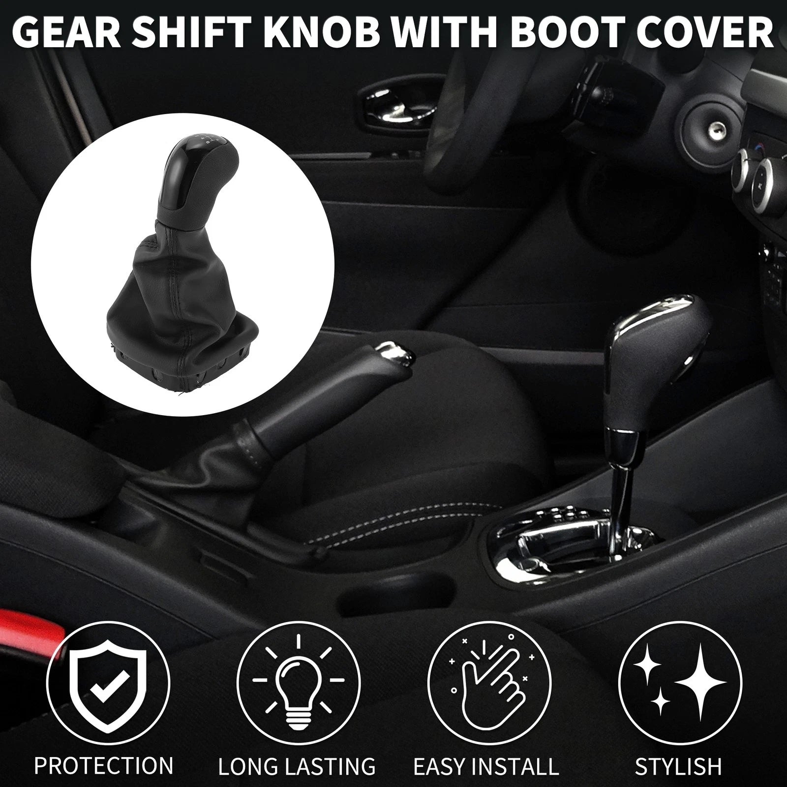 6 Speed Manual Gear Shift Knob with Cover for Mercedes-Benz A-Class (1997–2004)